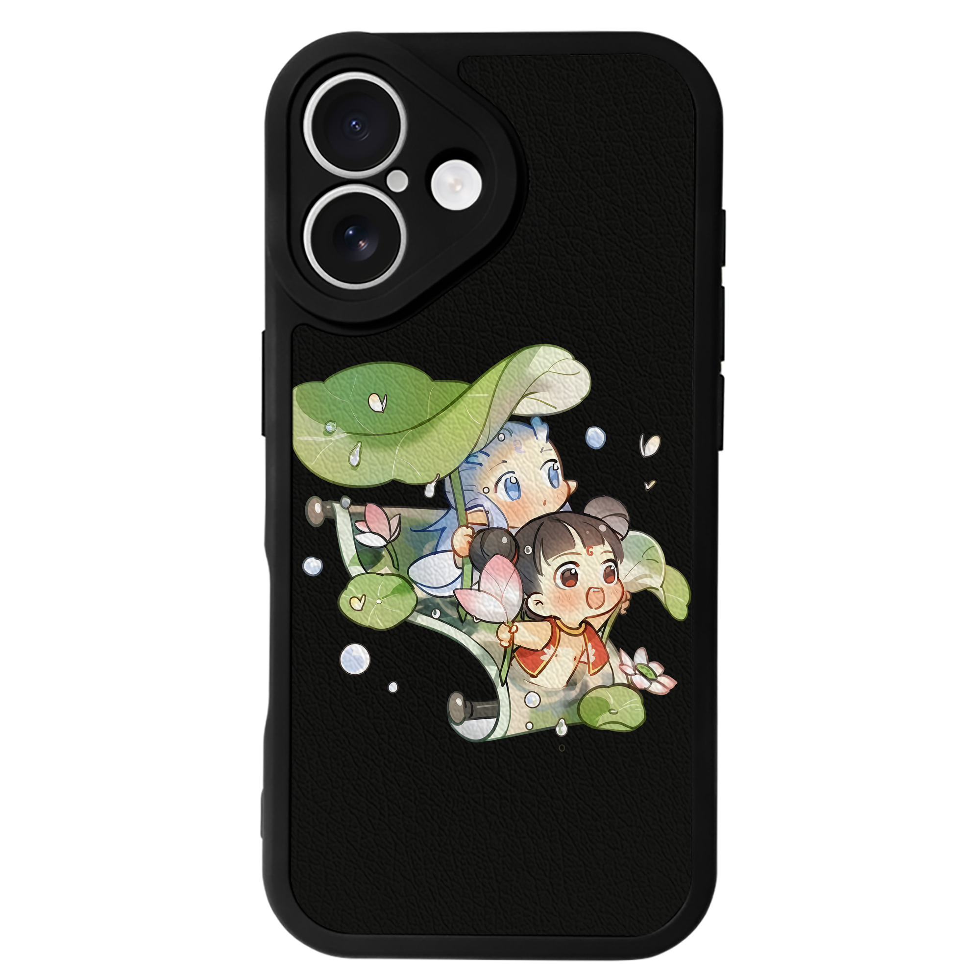 （画像用） Ne Zha 2 ナタ 魔童の大暴れ 【iPhone 16シリーズ対応】シリコンスマホケース（レザー調） 材質：シリコン